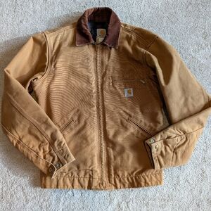 Carhartt Brown Jacket with Dark Brown Collar